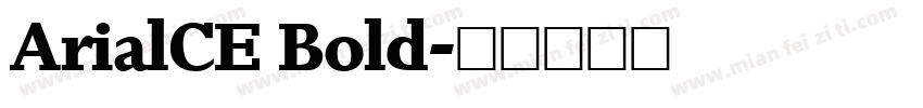 ArialCE Bold字体转换